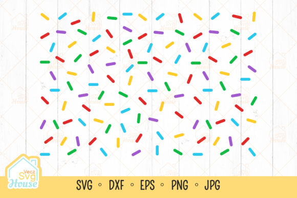 Download Donut Sprinkles Rainbow Pattern SVG - Sprinkles Collection