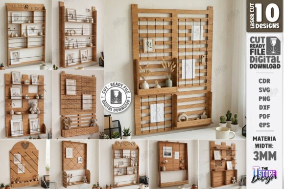 Download Book and Photo Organizers Laser Cut Set - Laser cut Collection