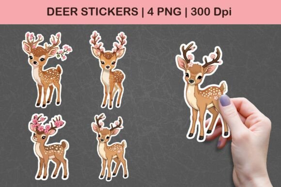 Download Deer Stickers | Cute Deer PNG Illustrati - Cute deer png Collection