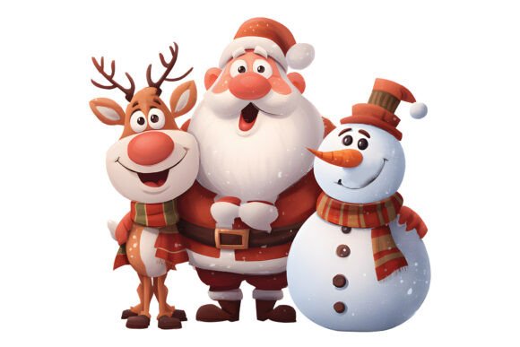Download Christmas Santa &amp; Cute Deer PNG Clipart - Cute deer png Collection