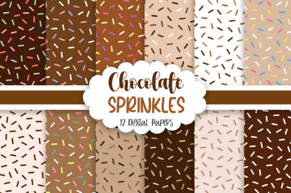 Download Chocolate Sprinkles Seamless Pattern - Sprinkles Collection