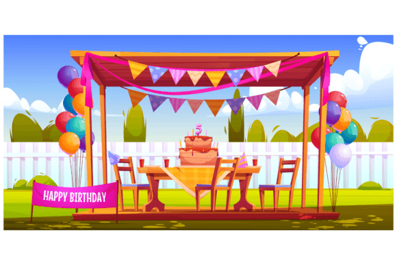 Download Kids Birthday Party Decorations in Backyard - Decorations Collection