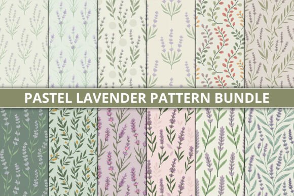 Download Pastel Lavender Pattern Bundle - Premium Resources