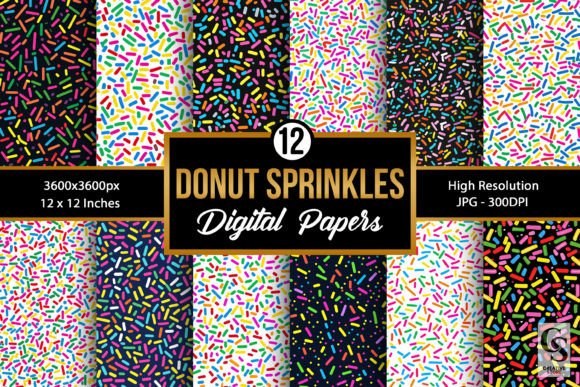 Download Donut Sprinkles Seamless Patterns - Sprinkles Collection