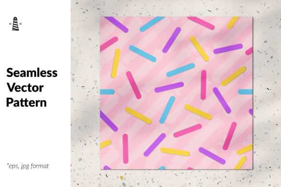 Download Rainbow Sprinkles Seamless Pattern - Sprinkles Collection